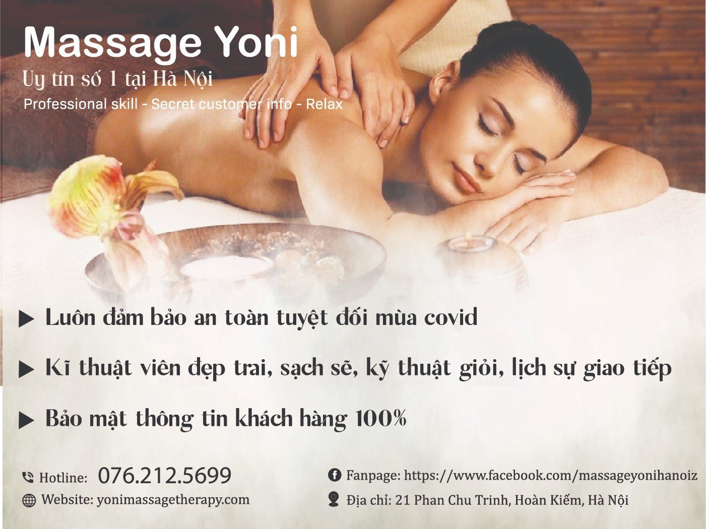Dịch vụ matxa yoni tại Yoni massage therapy